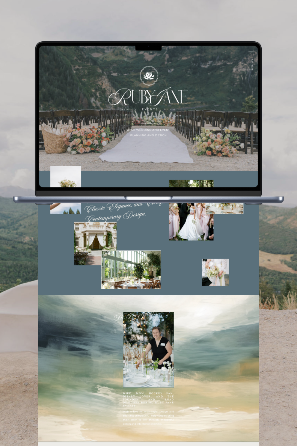 Custom website design for a wedding planner Showit vs. Squarespace